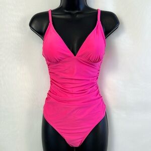 NWT Cupshe One Piece Hoy Pink Womens Swimsuit / Small